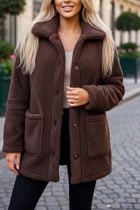 Kardigan MONTANZA BROWN, Kolor : brązowy, IVET.PL - Modna odzież