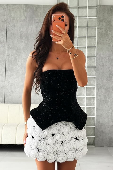 Sukienka ROSENSA WHITE, Kolor : biały, IVET.PL - Modna odzież