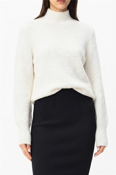 Sweter BROJEFA WHITE, Kolor : biały, IVET.PL - Modna odzież