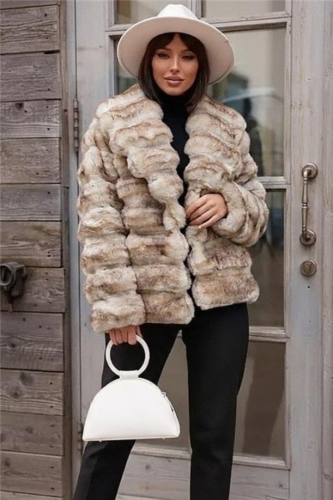 Płaszcz FLOSERGA, Kolor :  beżowy, IVET.PL - Modna odzież