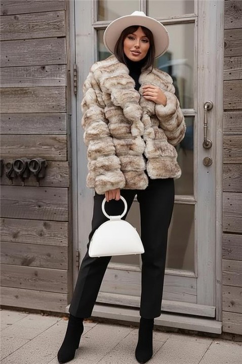 Płaszcz FLOSERGA, Kolor :  beżowy, IVET.PL - Modna odzież