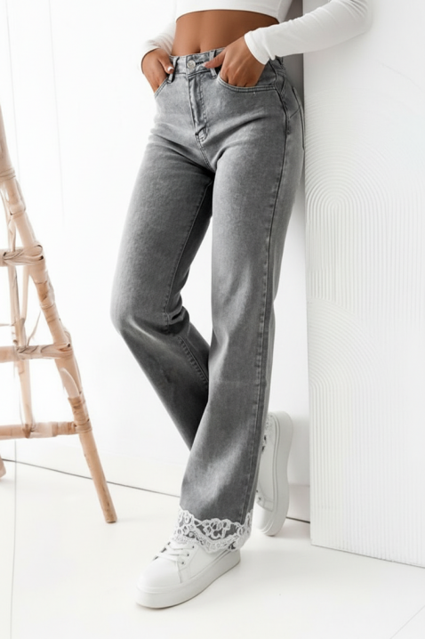 Jeansy MERSILIYA GREY, Kolor : szary, IVET.PL - Modna odzież