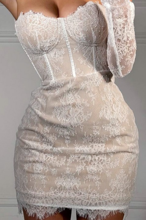 Sukienka ZAXIRA, Kolor : ecru, IVET.PL - Modna odzież