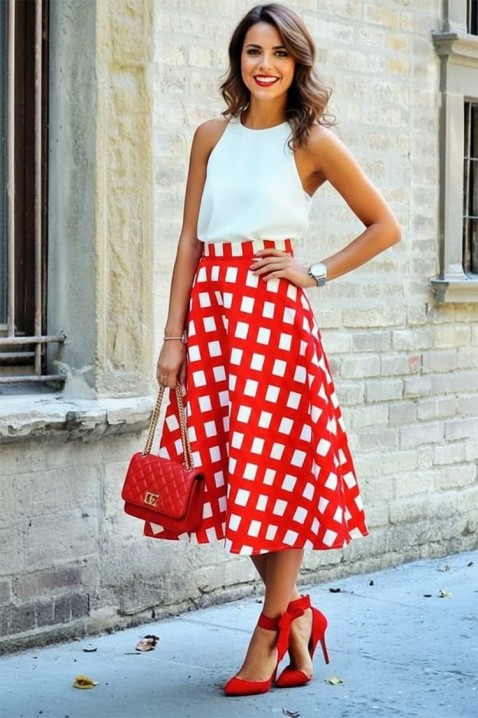 Spódnica BILYANA, Kolor : wielokolorowy, IVET.PL - Modna odzież