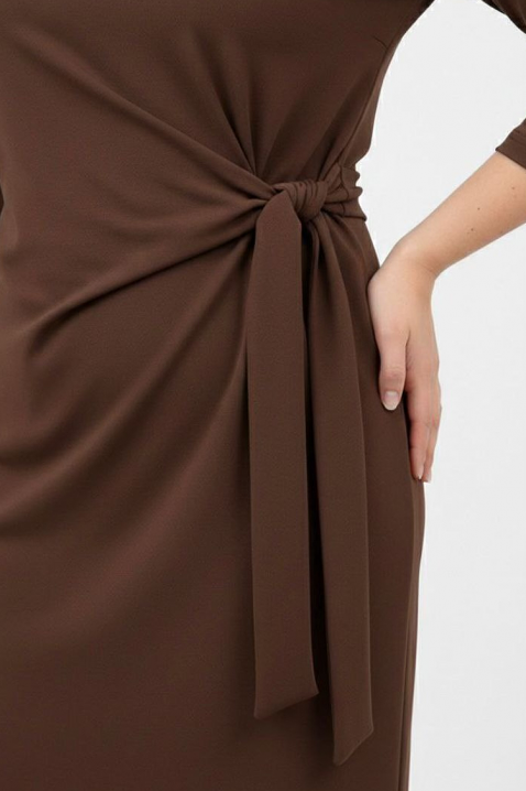 Sukienka VREFIONA BROWN, Kolor : brązowy, IVET.PL - Modna odzież