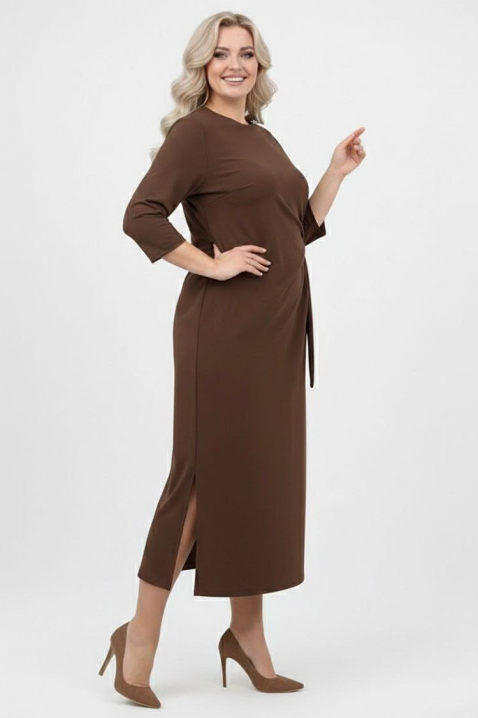 Sukienka VREFIONA BROWN, Kolor : brązowy, IVET.PL - Modna odzież