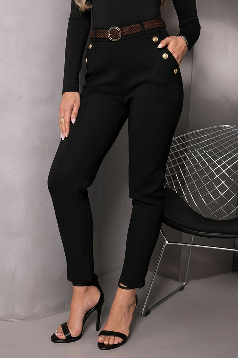 Spodnie ZIRVELLA BLACK, Kolor : czarny, IVET.PL - Modna odzież