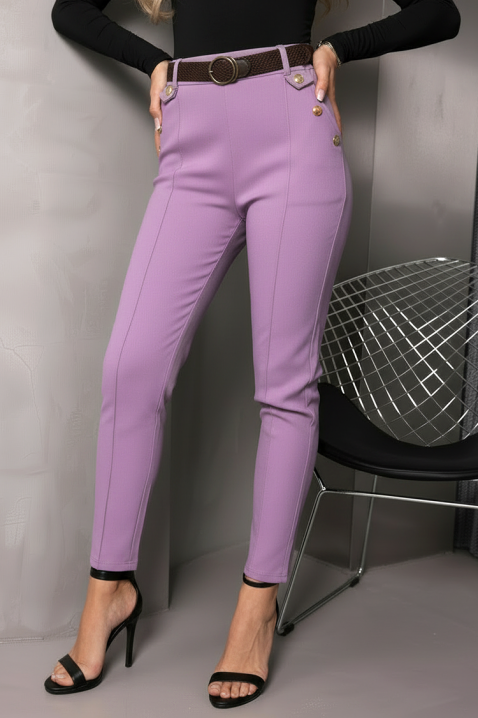 Spodnie ZIRVELLA LILA, Kolor : fioletowy, IVET.PL - Modna odzież
