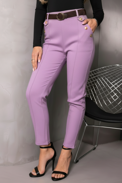 Spodnie ZIRVELLA LILA, Kolor : fioletowy, IVET.PL - Modna odzież