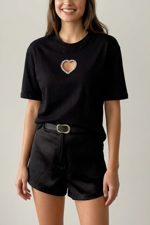 Koszulka ZOLVINA BLACK, Kolor : czarny, IVET.PL - Modna odzież