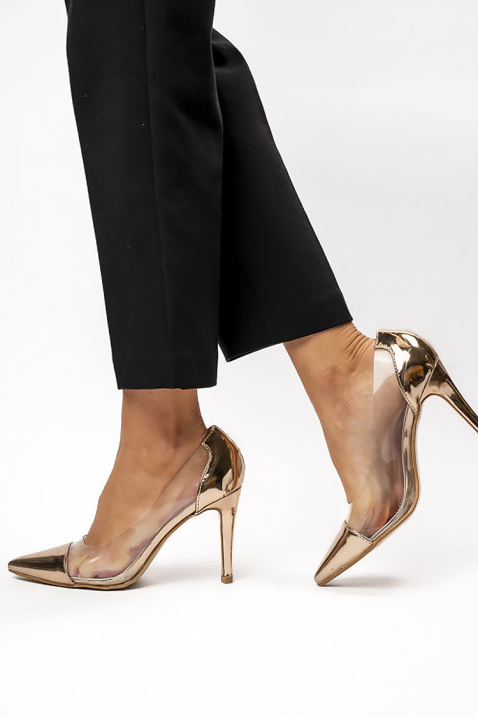 Szpilki SERFONMA GOLD, Kolor : złoty, IVET.PL - Modna odzież