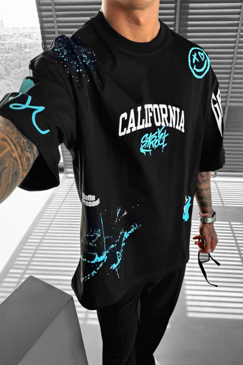 Koszulka LARGONZO BLACK, Kolor : czarny, IVET.PL - Modna odzież