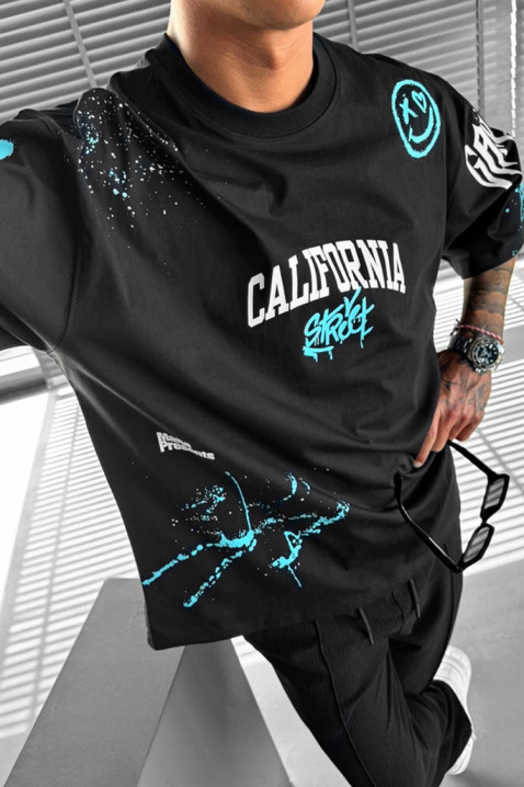 Koszulka LARGONZO BLACK, Kolor : czarny, IVET.PL - Modna odzież