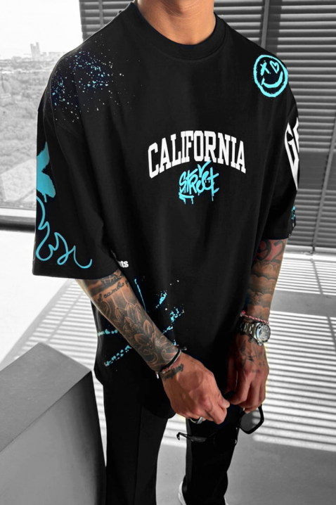 Koszulka LARGONZO BLACK, Kolor : czarny, IVET.PL - Modna odzież