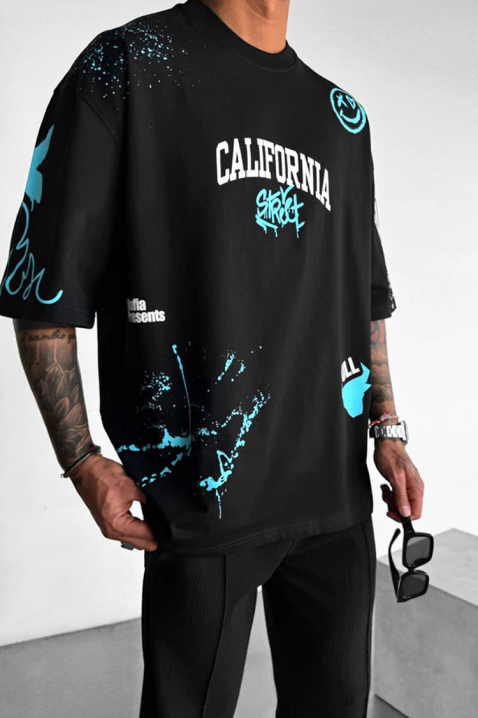 Koszulka LARGONZO BLACK, Kolor : czarny, IVET.PL - Modna odzież