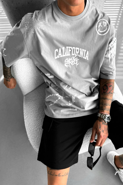 Koszulka LARGONZO GREY, Kolor : szary, IVET.PL - Modna odzież