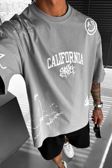 Koszulka LARGONZO GREY, Kolor : szary, IVET.PL - Modna odzież