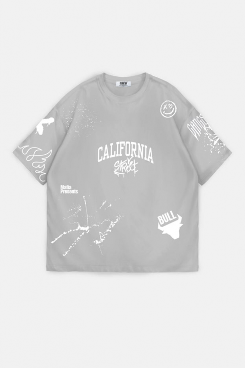 Koszulka LARGONZO GREY, Kolor : szary, IVET.PL - Modna odzież