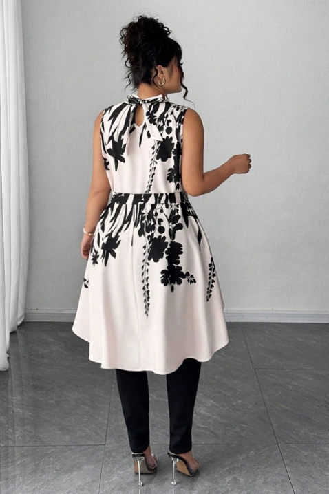 Tunika NAILENA, Kolor : czarny z białym, IVET.PL - Modna odzież