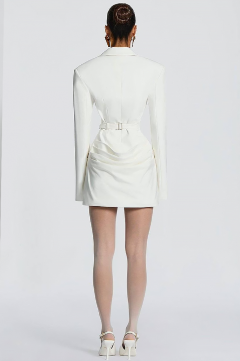 Sukienko-marynarka REZOLVENDA WHITE, Kolor : biały, IVET.PL - Modna odzież