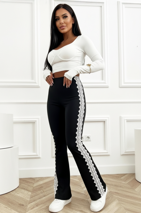 Spodnie ALEXINIA, Kolor : czarny, IVET.PL - Modna odzież