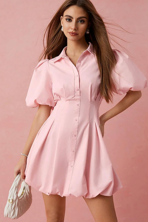 Sukienka BLOVELZA, Kolor : pudrowy róż, IVET.PL - Modna odzież