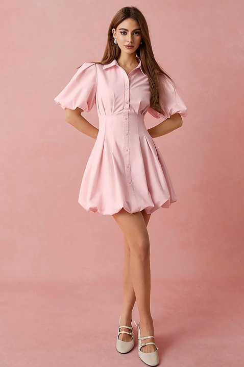 Sukienka BLOVELZA, Kolor : pudrowy róż, IVET.PL - Modna odzież