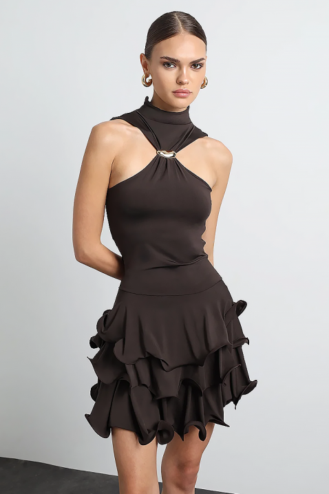 Sukienka TSVETOLZA, Kolor : brązowy, IVET.PL - Modna odzież