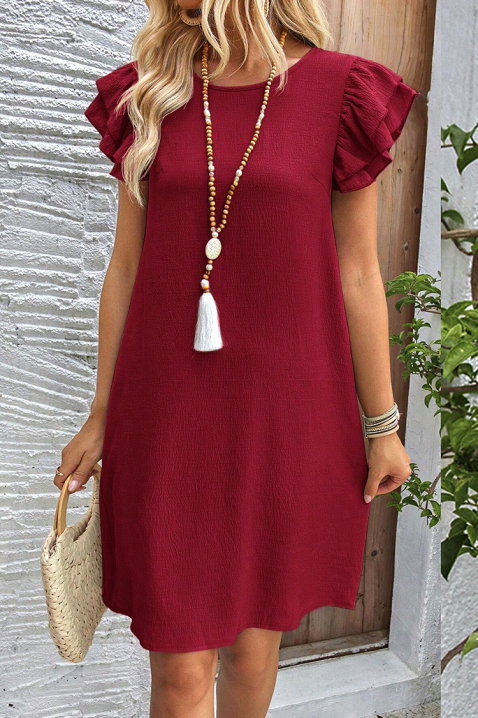 Sukienka ADELINDA BORDO, Kolor : bordowy, IVET.PL - Modna odzież