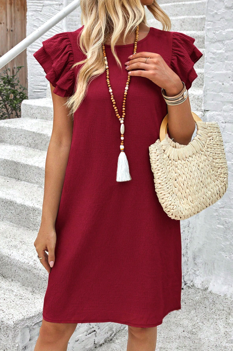 Sukienka ADELINDA BORDO, Kolor : bordowy, IVET.PL - Modna odzież