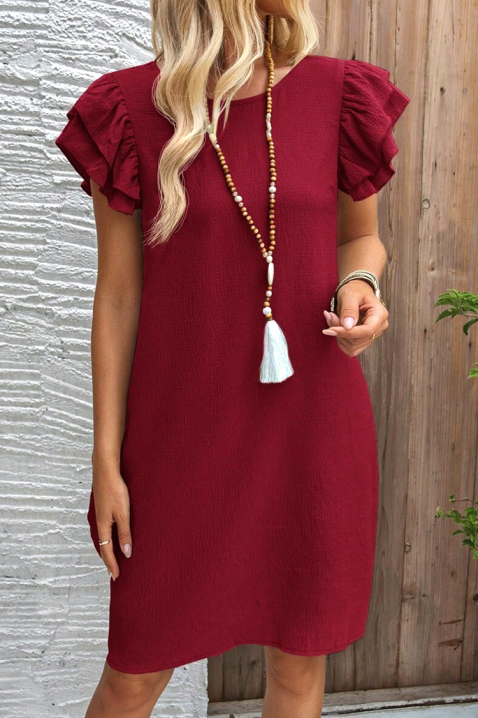 Sukienka ADELINDA BORDO, Kolor : bordowy, IVET.PL - Modna odzież