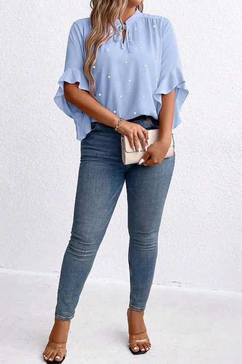 Bluzka ELISANDRINA SKY, Kolor : błękitny, IVET.PL - Modna odzież