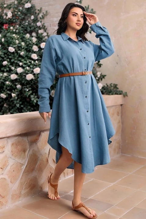 Sukienka GLORIANA, Kolor : chabrowy, IVET.PL - Modna odzież