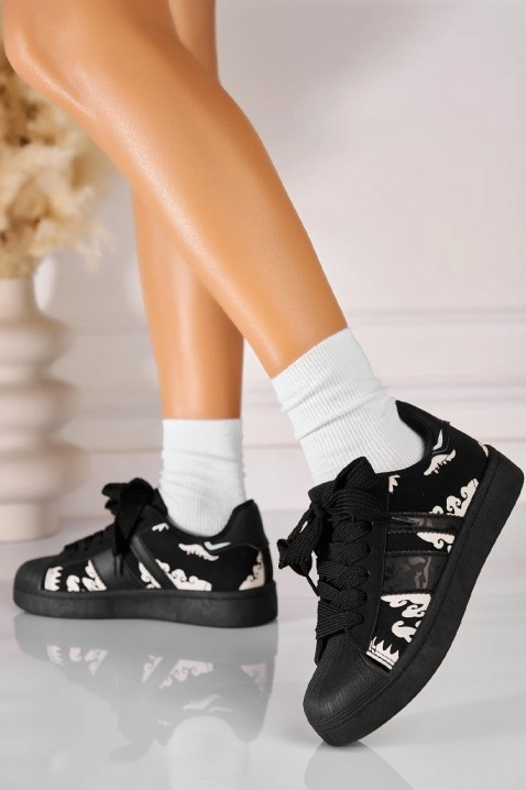 Tenisówki NORFINA BLACK, Kolor : czarny, IVET.PL - Modna odzież