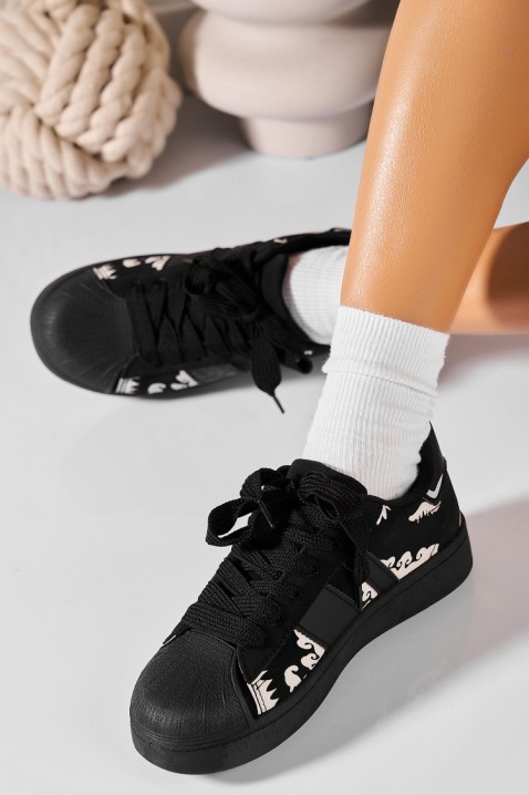 Tenisówki NORFINA BLACK, Kolor : czarny, IVET.PL - Modna odzież