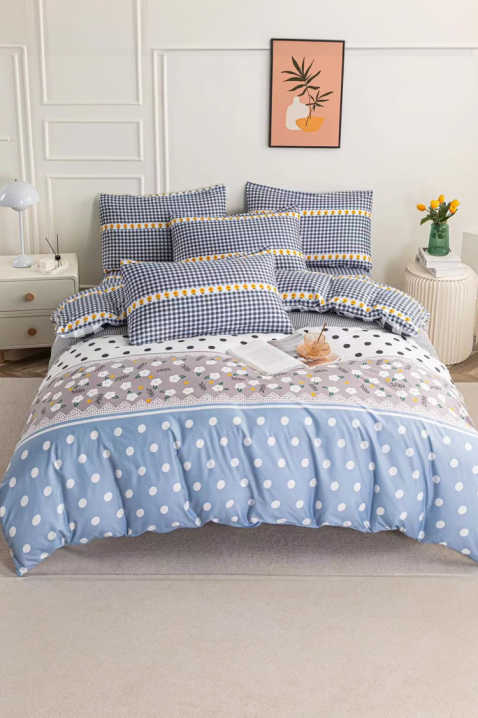 Komplet pościeli TIOMELNA 160x200 cm bawełna - 4 elementy, Kolor : wielokolorowy, IVET.PL - Modna odzież