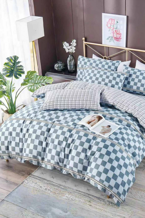 Komplet pościeli GRONELVA 160x200 cm bawełna - 4 elementy, Kolor : wielokolorowy, IVET.PL - Modna odzież