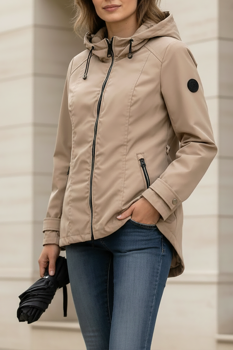 Kurtka MAVENA BEIGE, Kolor :  beżowy, IVET.PL - Modna odzież