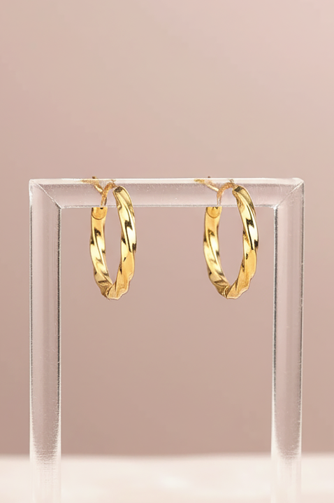 Kolczyki HEXAGONA, Kolor : złoty, IVET.PL - Modna odzież