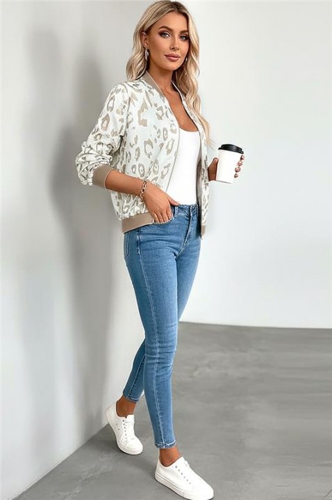 Kurtka LEPRONZA ECRU, Kolor : ecru, IVET.PL - Modna odzież