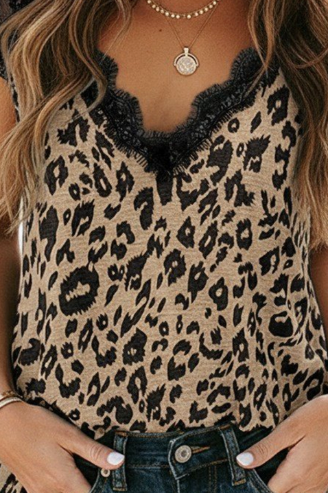 Top ADRIANITA, Kolor : panterka, IVET.PL - Modna odzież