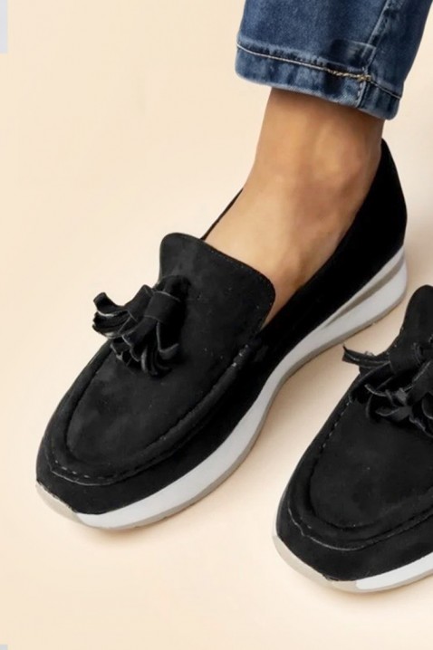 Mokasyny MIOGELMA BLACK, Kolor : czarny, IVET.PL - Modna odzież