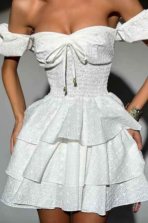 Sukienka ALEKSINA WHITE, Kolor : biały, IVET.PL - Modna odzież