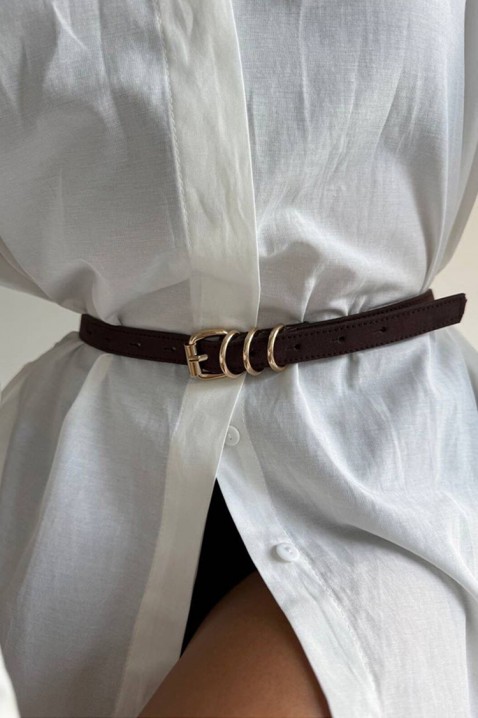 Pasek MASCONZA BROWN, Kolor : brązowy, IVET.PL - Modna odzież