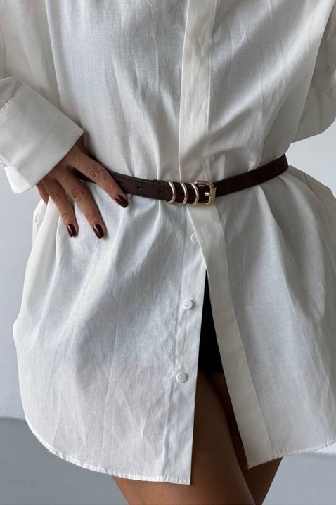 Pasek MASCONZA BROWN, Kolor : brązowy, IVET.PL - Modna odzież