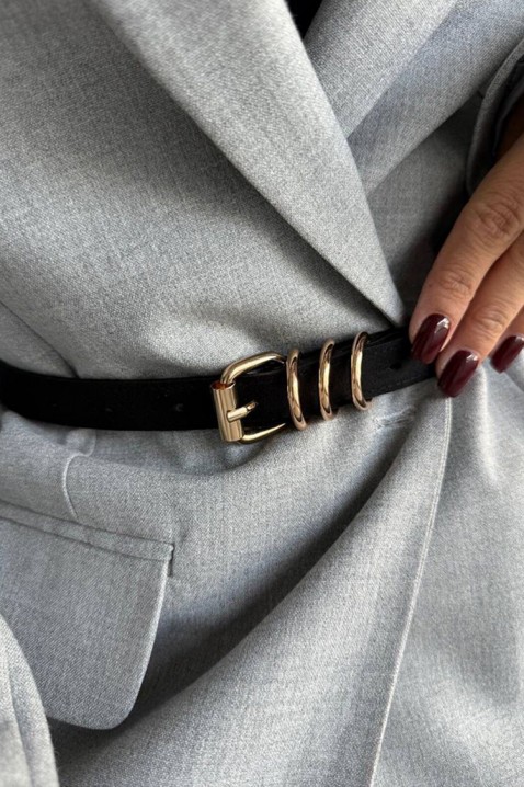 Pasek MASCONZA BLACK, Kolor : czarny, IVET.PL - Modna odzież