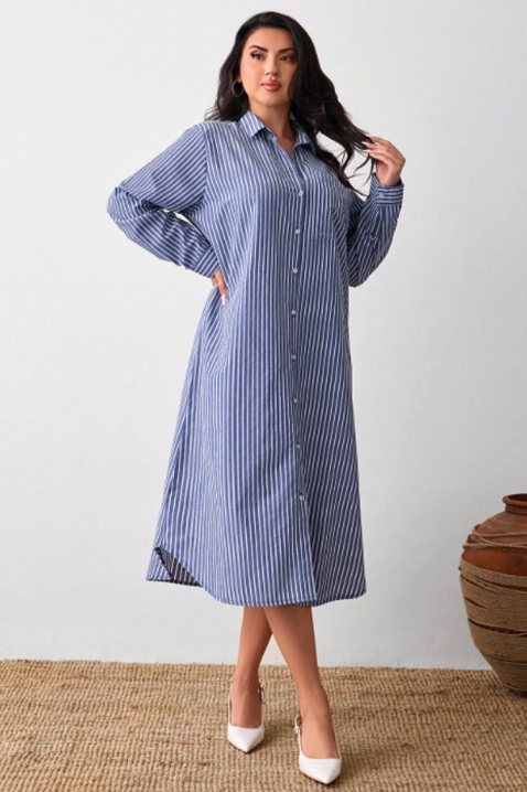 Sukienka EMILEA, Kolor : granatowy z białym, IVET.PL - Modna odzież