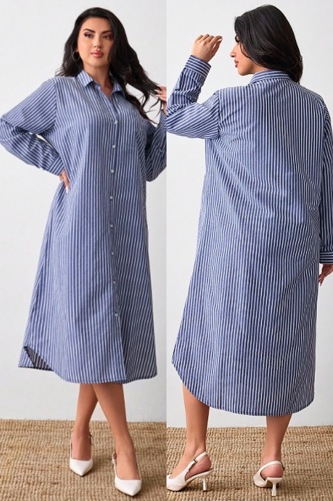 Sukienka EMILEA, Kolor : granatowy z białym, IVET.PL - Modna odzież