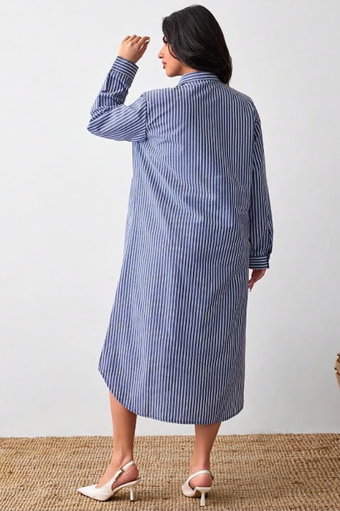 Sukienka EMILEA, Kolor : granatowy z białym, IVET.PL - Modna odzież