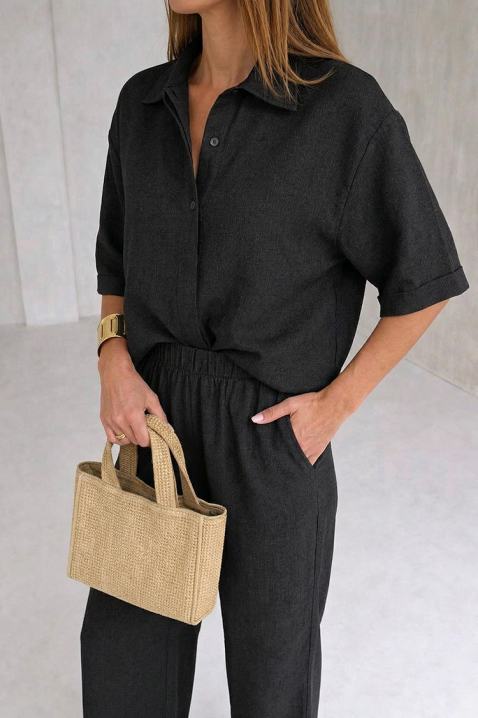 Komplet NATEVINA BLACK, Kolor : czarny, IVET.PL - Modna odzież